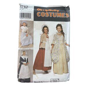 Simplicity 9742 Sewing Pattern Size 7-14 Historic Pilgrim Prairie Styles UNCUT